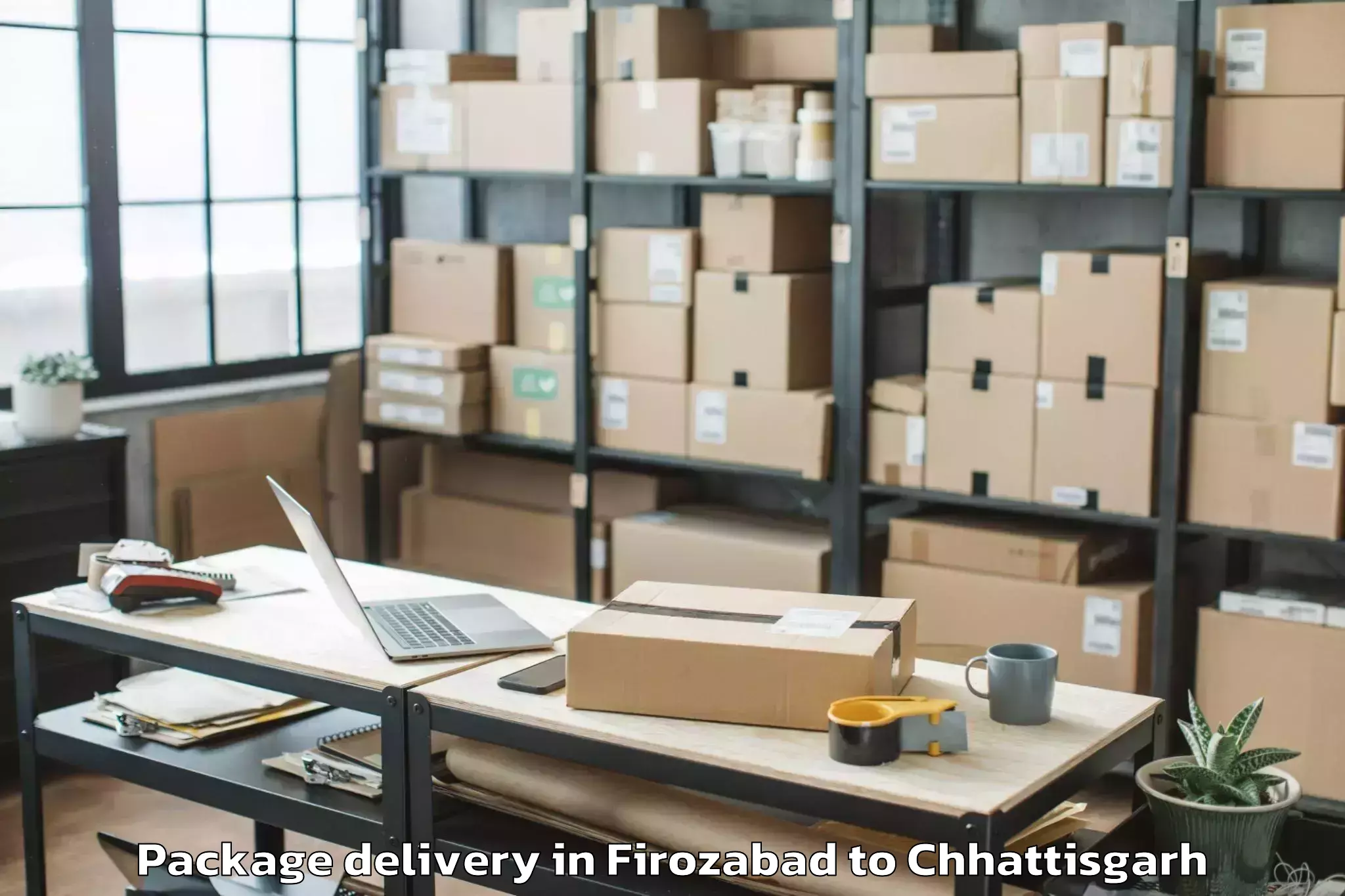 Reliable Firozabad to Dantewada Package Delivery